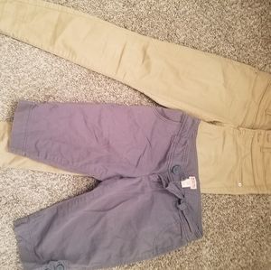 Tan Pants and Grey Capris all for one price offer!